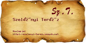 Szelényi Teréz névjegykártya